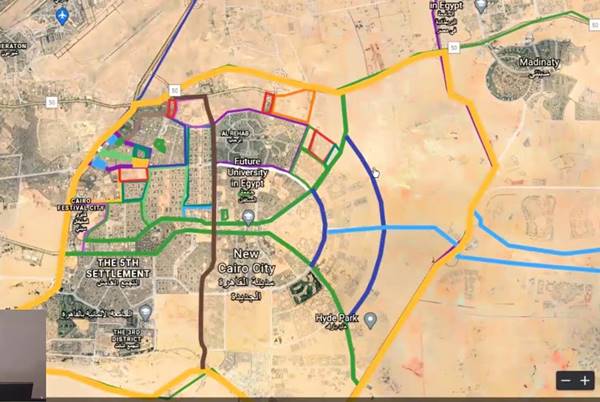 خريطة القاهرة الجديدة