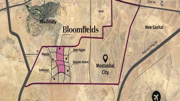 Location of New Mostakbal City