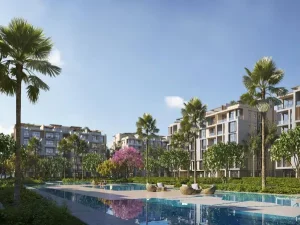 كومباوند ايفر القاهرة الجديدة دور ارضي غرفه نوم